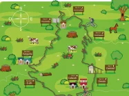 Mapa lúdico para recorrer la bici ruta Calacalí - Yunguilla cerca de Quito