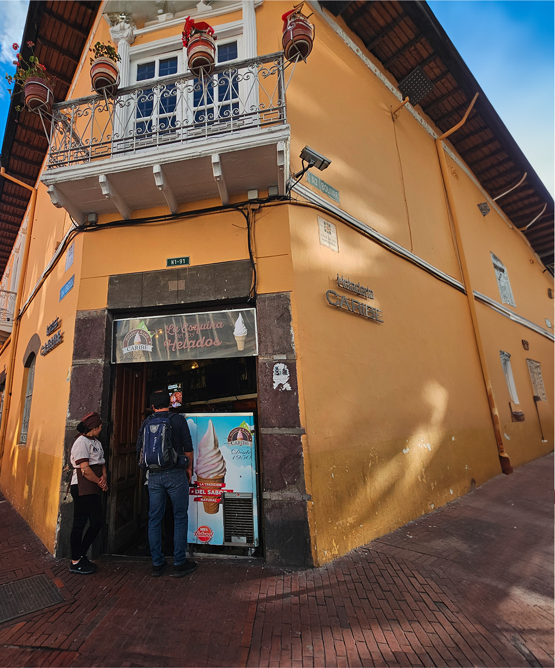 Establecimiento Los Helados de la Esquina - Recorrido Quito Patrimonial.