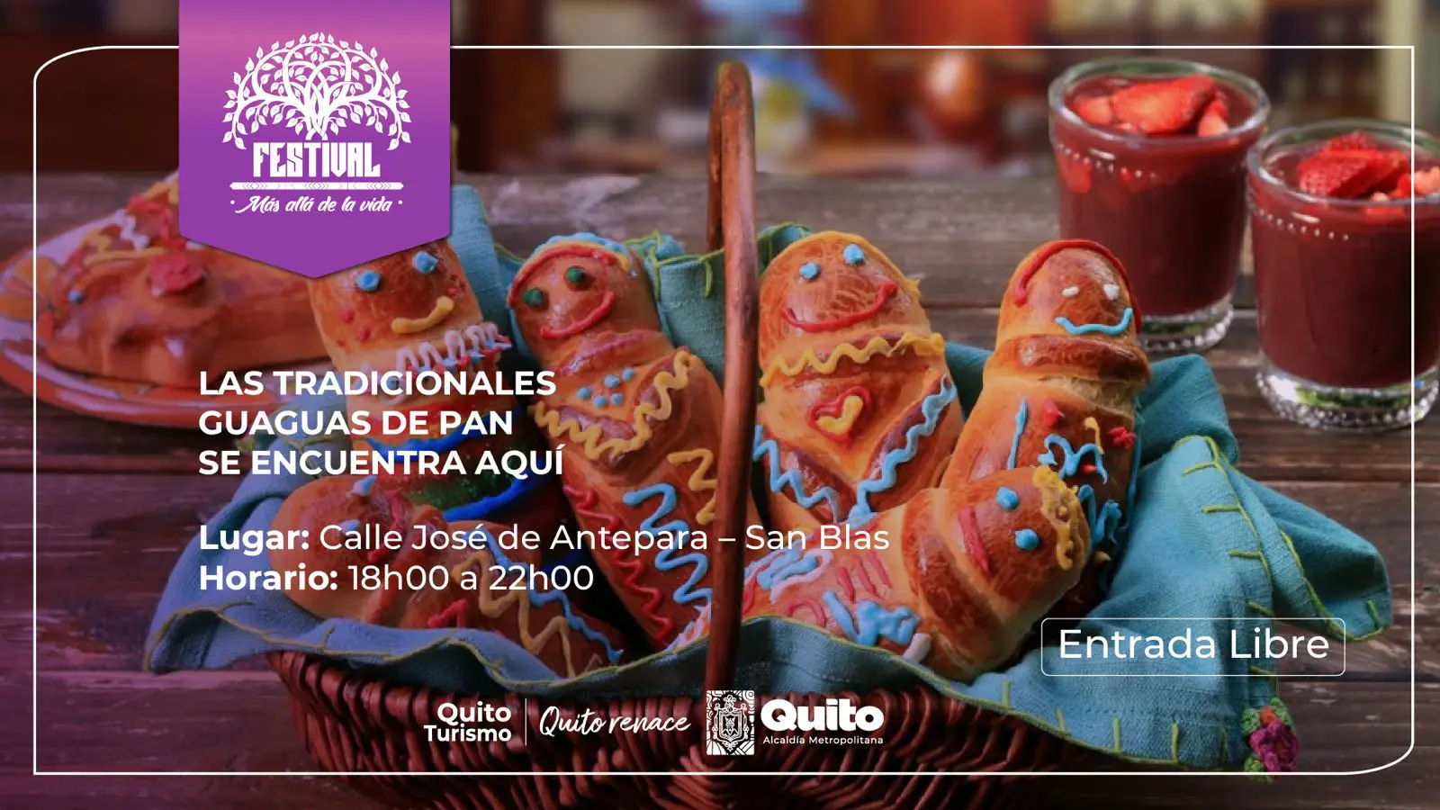 Las tradicionales guagua de pan en Quito