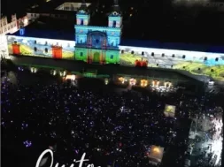 Quito Luz de América festival Mapping