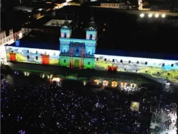 Quito Luz de América festival Mapping