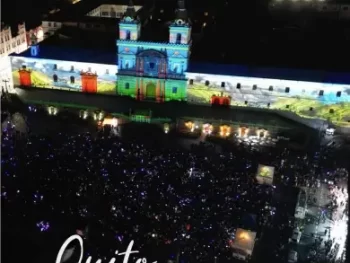 Quito Luz de América festival Mapping